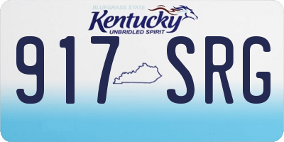KY license plate 917SRG