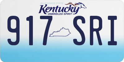 KY license plate 917SRI