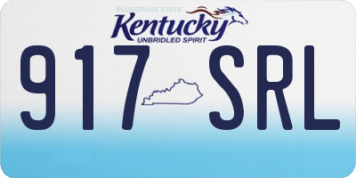KY license plate 917SRL