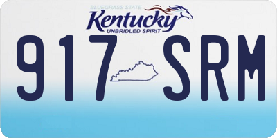 KY license plate 917SRM