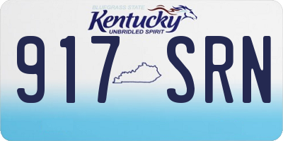 KY license plate 917SRN