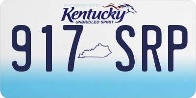 KY license plate 917SRP