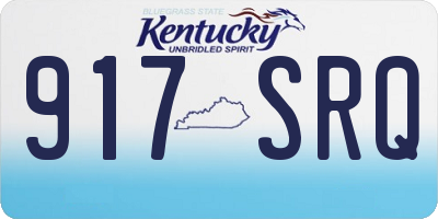 KY license plate 917SRQ
