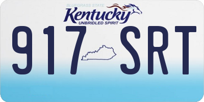 KY license plate 917SRT