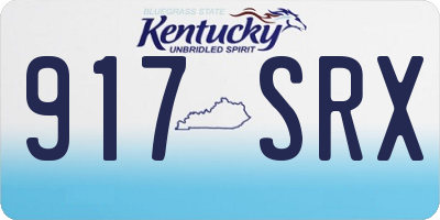 KY license plate 917SRX