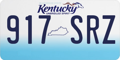 KY license plate 917SRZ