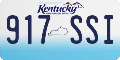 KY license plate 917SSI