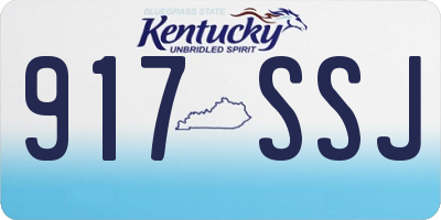 KY license plate 917SSJ