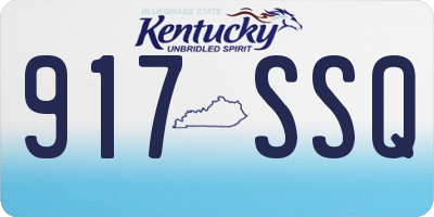 KY license plate 917SSQ