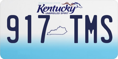 KY license plate 917TMS