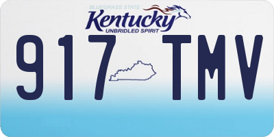 KY license plate 917TMV