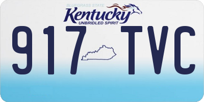KY license plate 917TVC