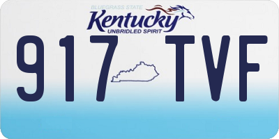 KY license plate 917TVF