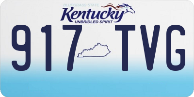 KY license plate 917TVG