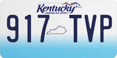 KY license plate 917TVP