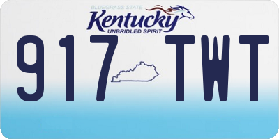 KY license plate 917TWT