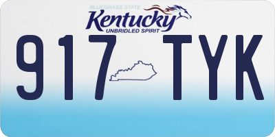 KY license plate 917TYK