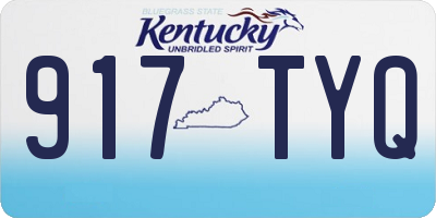 KY license plate 917TYQ