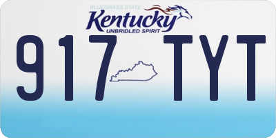 KY license plate 917TYT