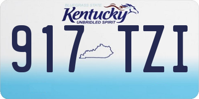 KY license plate 917TZI