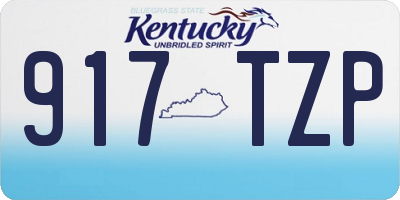 KY license plate 917TZP