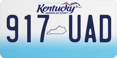 KY license plate 917UAD