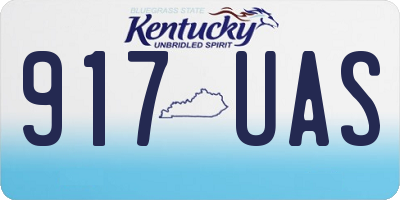 KY license plate 917UAS