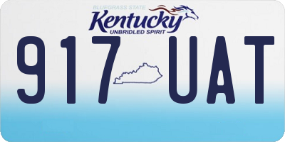 KY license plate 917UAT