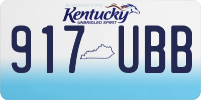 KY license plate 917UBB