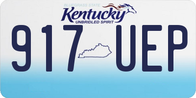 KY license plate 917UEP