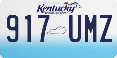 KY license plate 917UMZ