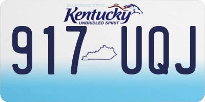 KY license plate 917UQJ