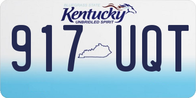 KY license plate 917UQT