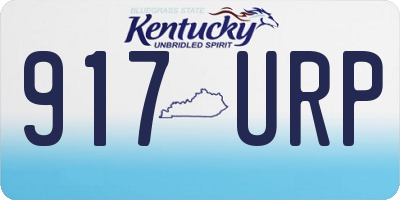 KY license plate 917URP