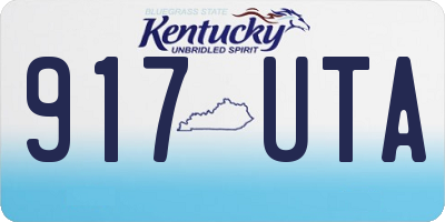 KY license plate 917UTA