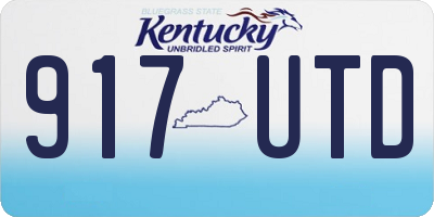 KY license plate 917UTD