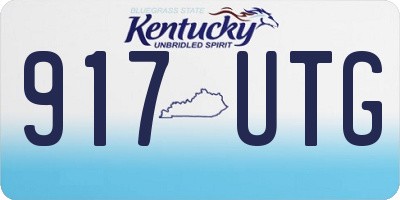 KY license plate 917UTG