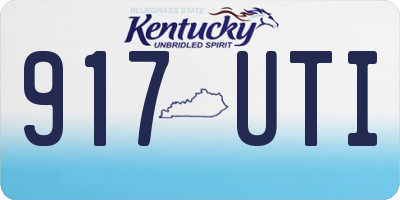 KY license plate 917UTI