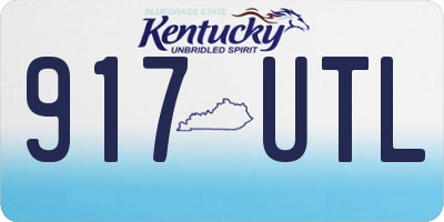 KY license plate 917UTL