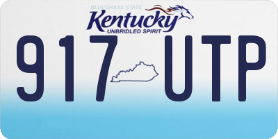 KY license plate 917UTP