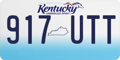KY license plate 917UTT