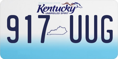 KY license plate 917UUG