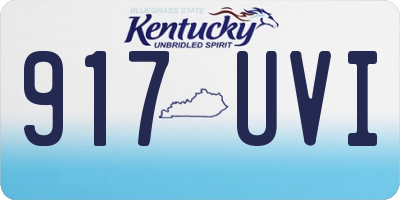 KY license plate 917UVI