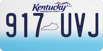 KY license plate 917UVJ