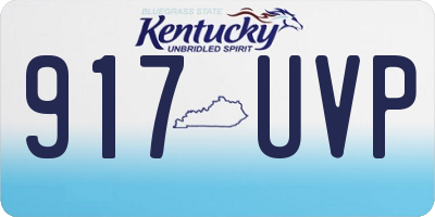 KY license plate 917UVP