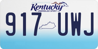 KY license plate 917UWJ