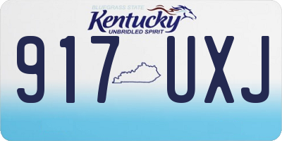 KY license plate 917UXJ