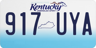 KY license plate 917UYA