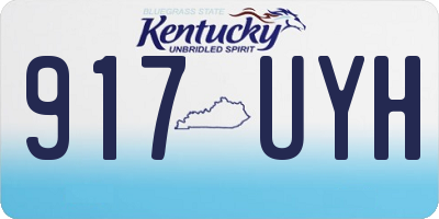 KY license plate 917UYH