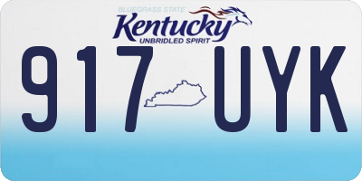 KY license plate 917UYK